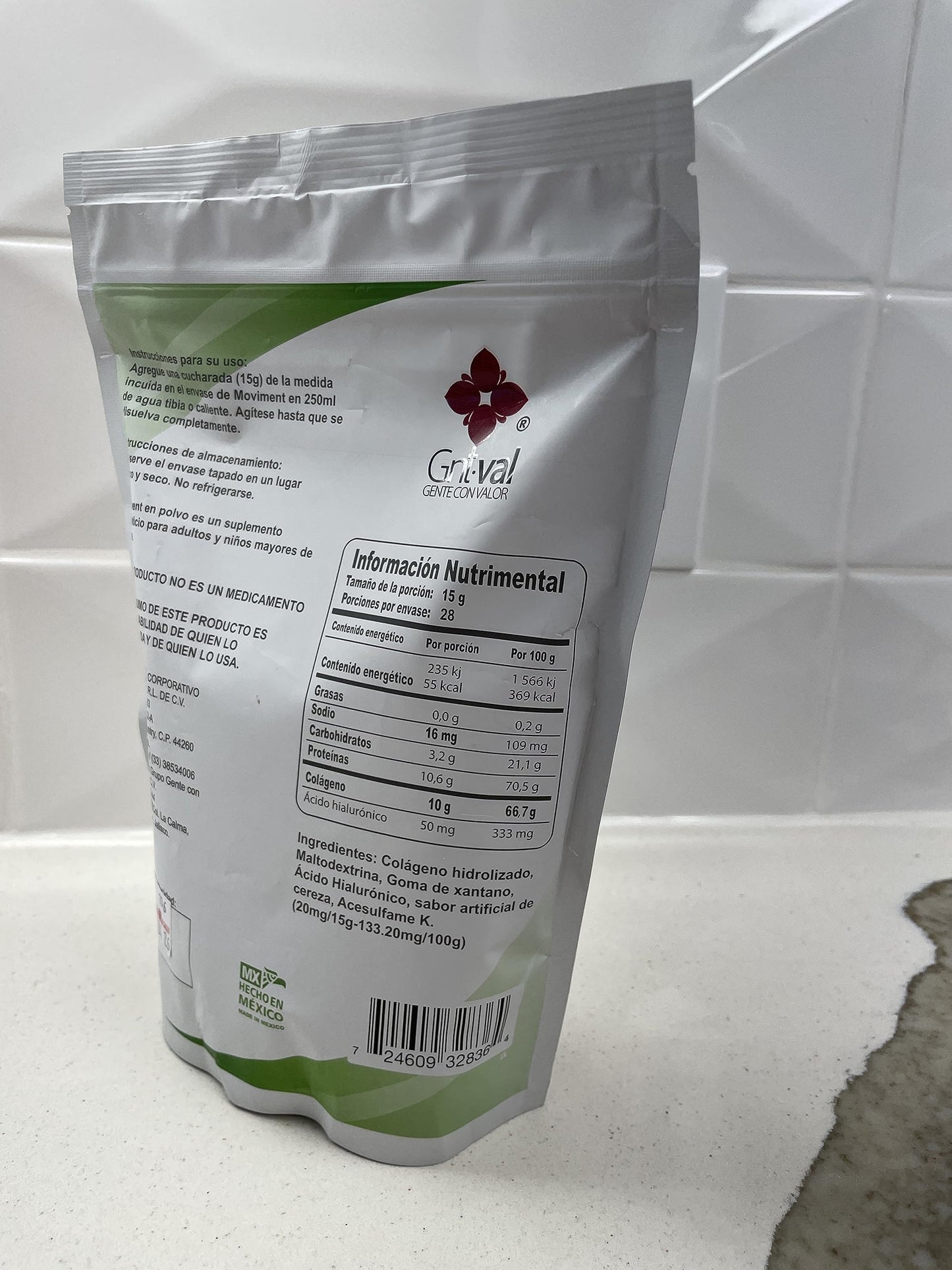 Moviment: Hydrolyzed Collagen + Hyaluronic Acid – Sugar-Free Cherry Flavor
