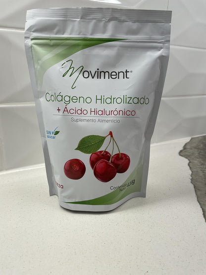 Moviment: Hydrolyzed Collagen + Hyaluronic Acid – Sugar-Free Cherry Flavor