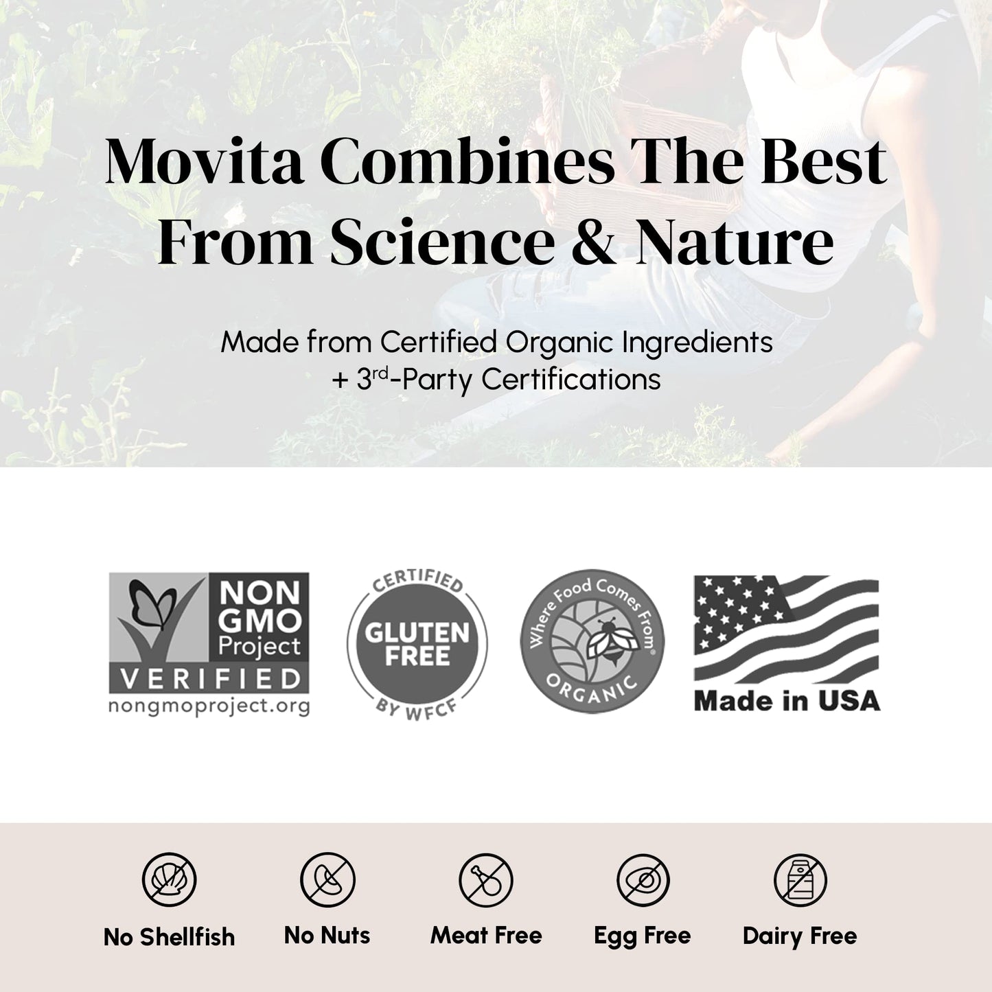 Movita Fermented Vitamin B-Complex – Organic Vegan B-Complex for Mood & Metabolism