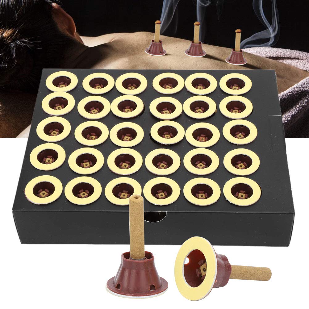 60pcs Moxa Sticks – Self-Adhesive Moxibustion Device for Neck, Shoulders & Back