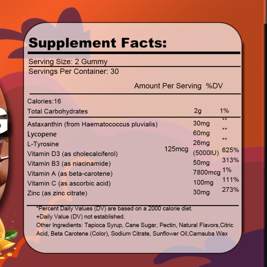 Moxca Vegan Astaxanthin & Lycopene Gummies – Skin Glow