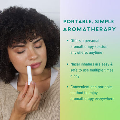 MOXĒ Nasal Inhalers Bundle – 8 Pure Essential Oils, Therapeutic Grade, Portable Aromatherapy, Made in USA