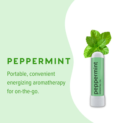 MOXĒ Peppermint Essential Oil Nasal Inhaler – Pure, No-Mess Aromatherapy (3 Pack)