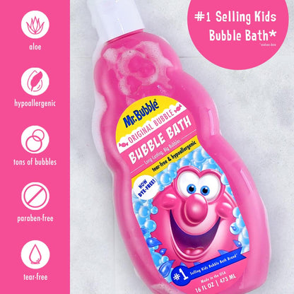 Mr. Bubble Original Bubble Bath - Hypoallergenic & Tear-Free (2 x 16 oz)