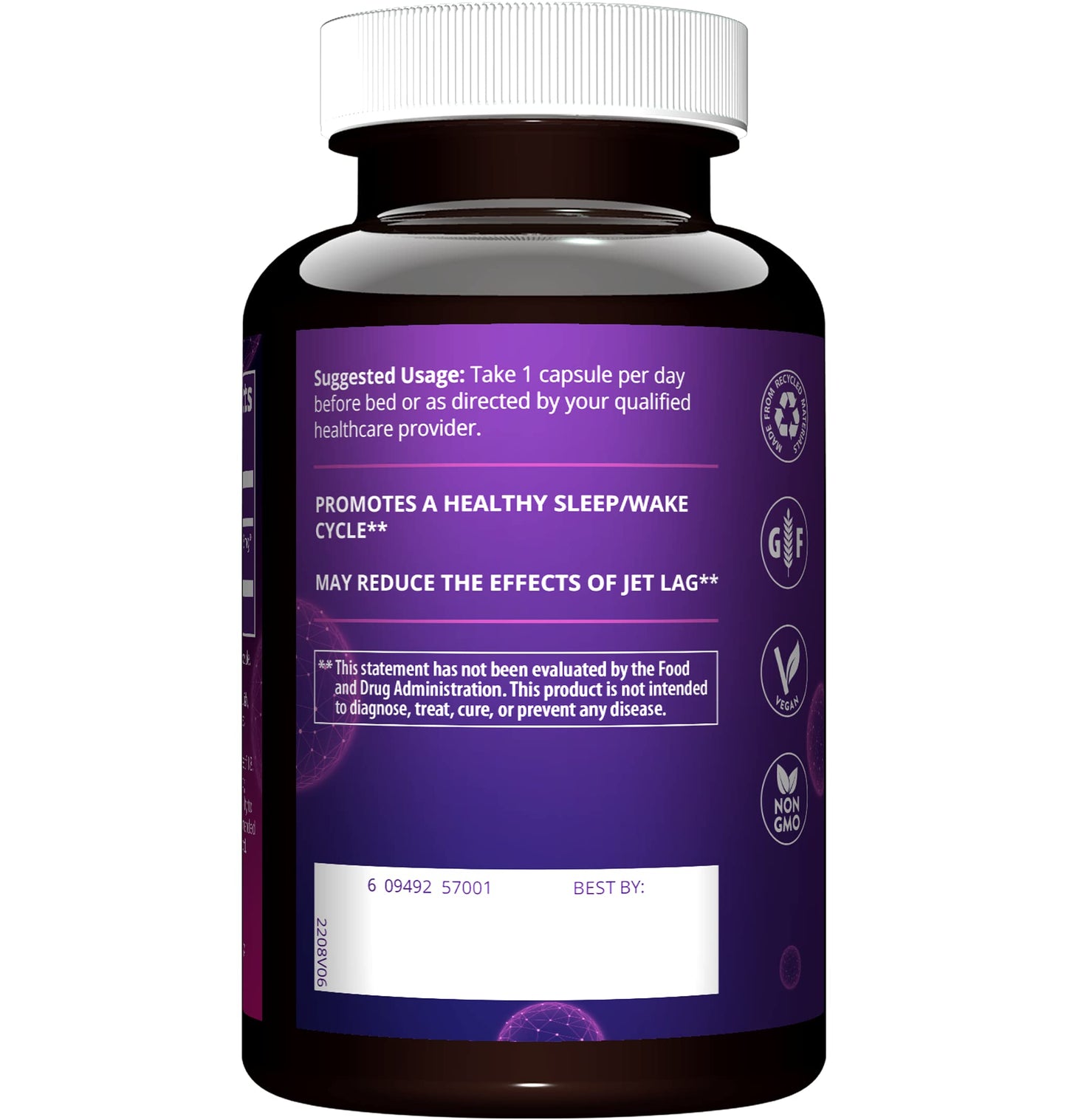MRM Melatonin 3mg, 0.10 Pound - Sleep Support