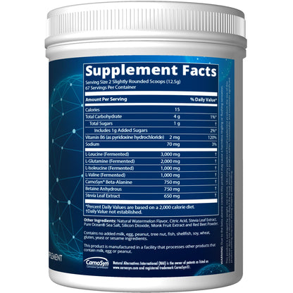 MRM Reload BCAA+G Post-Workout - Watermelon | 67 Servings | Keto