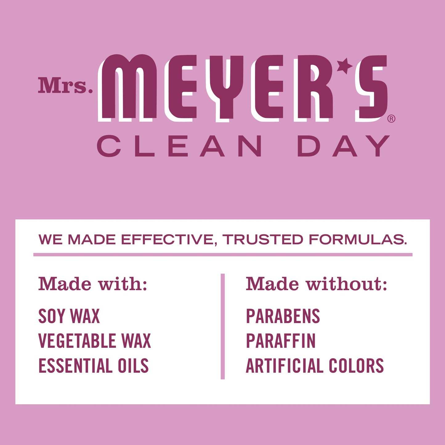 Mrs. Meyer's Clean Day Peony Soy Tin Candle – 12-Hour Burn, 2.9 oz