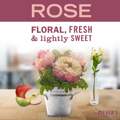 Mrs. Meyer's Clean Day Rose Soy Tin Candle – 12-Hour Burn, 2.9 oz