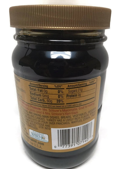 Mrs. Schlorer's Turkey Golden Table Syrup, 16 oz (1 Pint) | Premium Breakfast Syrup