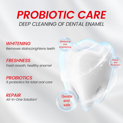 MSDRWIKEY SP-6 Probiotic Whitening Toothpaste – 6 Probiotics, Fluoride-Free, Enamel-Safe