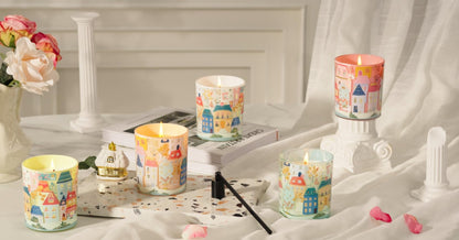 M&SENSE Jasmine Tropical Fruit Sandalwood Vanilla Soy Candle 10.2 oz