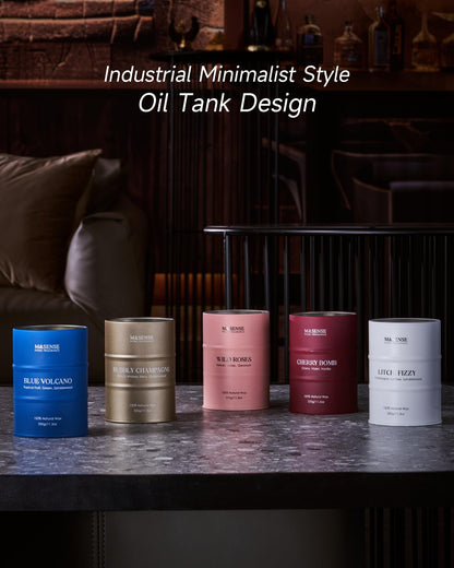 M&SENSE Cherry Bomb Scented Candle - Natural Soy Wax, 11.3 oz, 70 Hours Burn