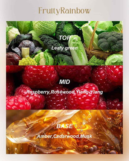 M&SENSE Fruity Rainbow 3-Wick Soy Tin Candle – 40+ Hour Burn Time, 100% Natural Vegan Wax