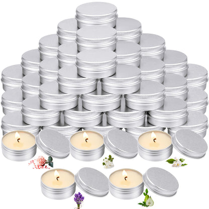 MTLEE 50 Pcs Wedding Scented Candles Gift Tin | Aromatherapy Wedding Favors