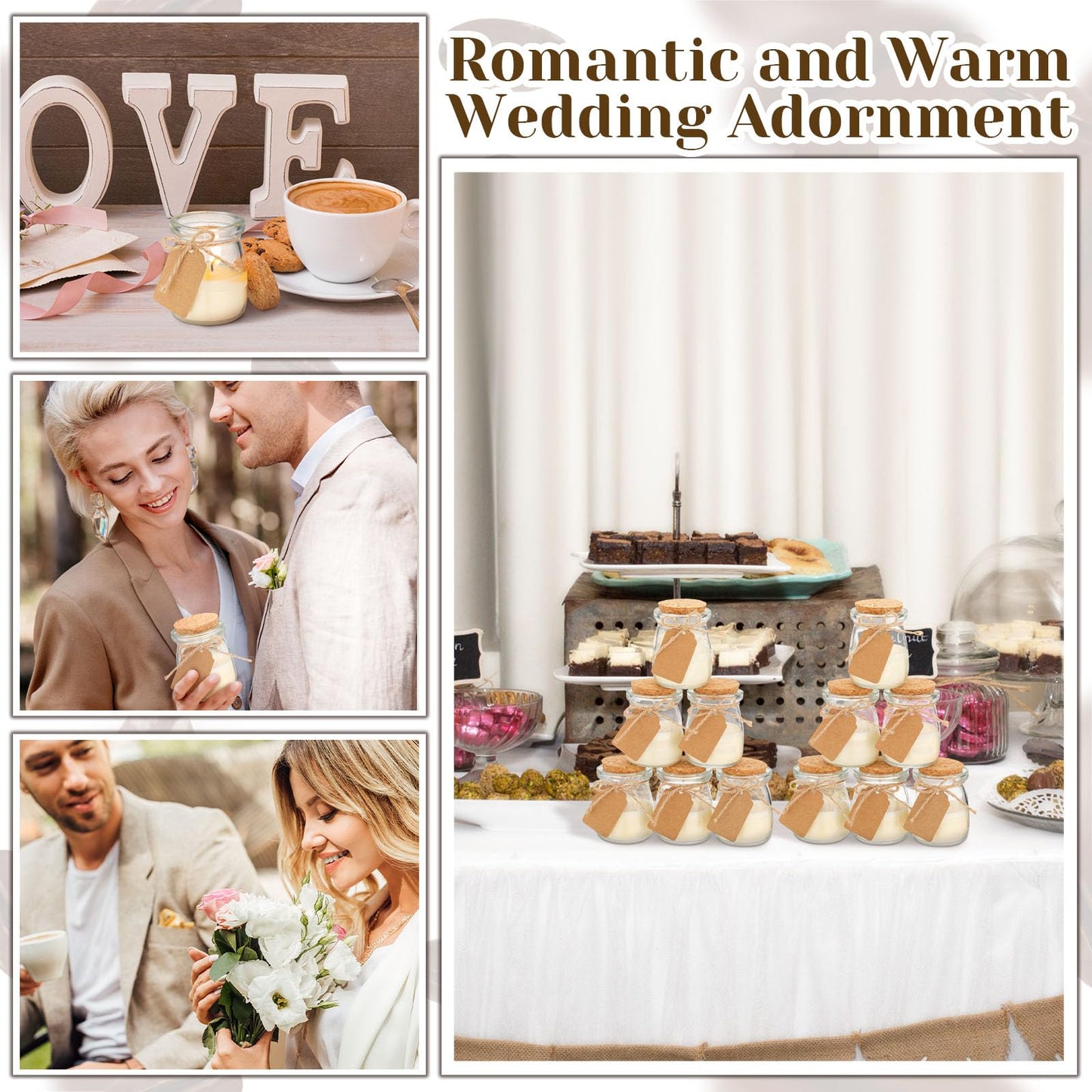 Espresso Martini Scented Candles – 50 Pack Wedding & Bridal Shower Favors