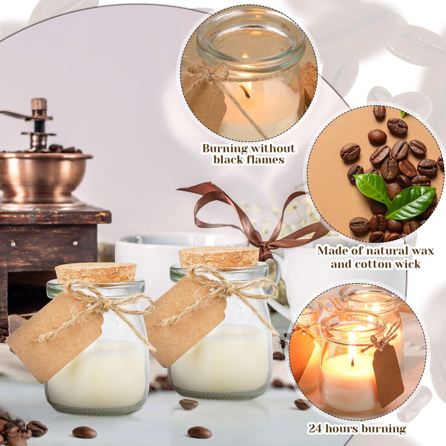 Espresso Martini Scented Candles – 50 Pack Wedding & Bridal Shower Favors