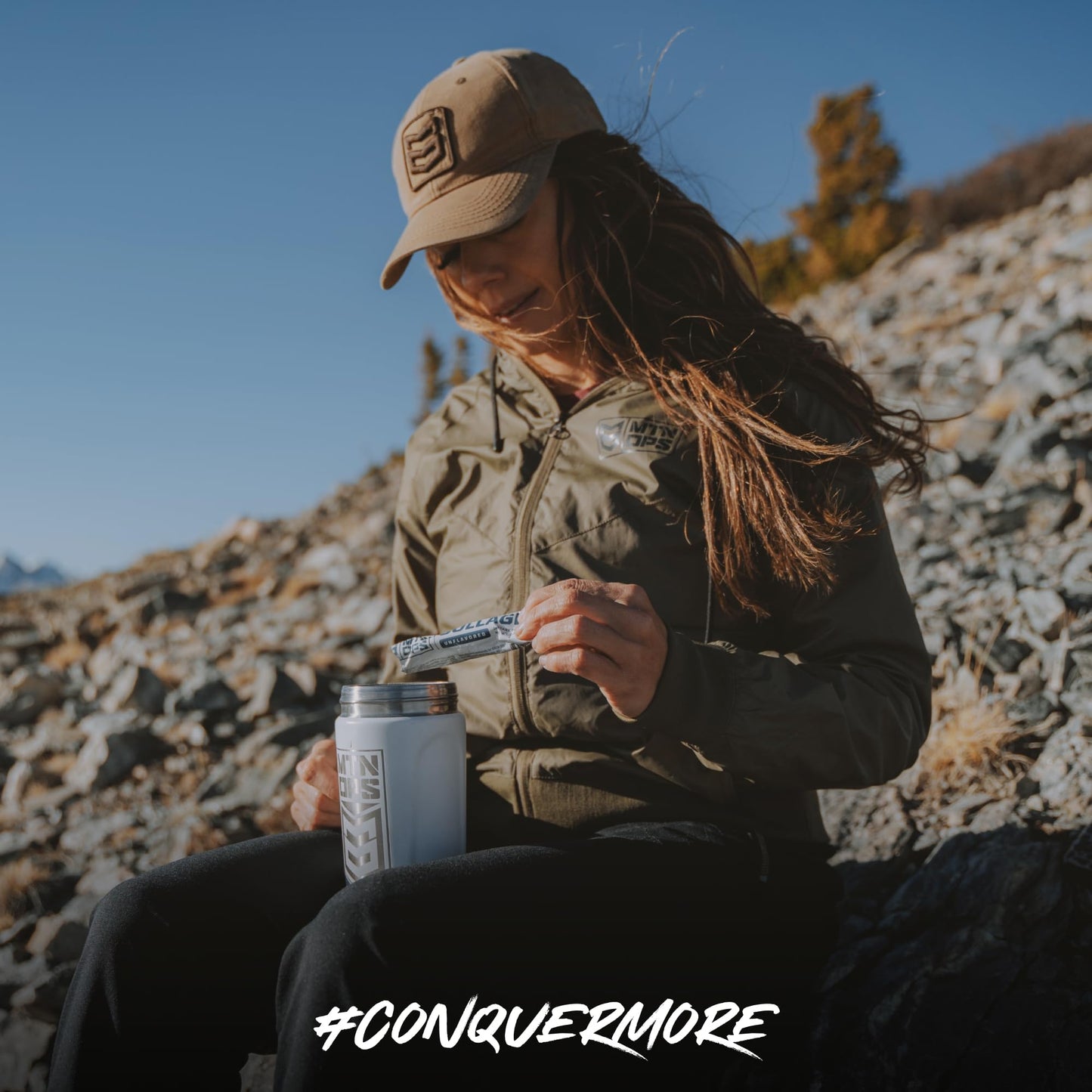 MTN OPS Collagen Protein Powder On-The-Go Packs - 9g Protein Per Serving, Unflavored, 30 Packs