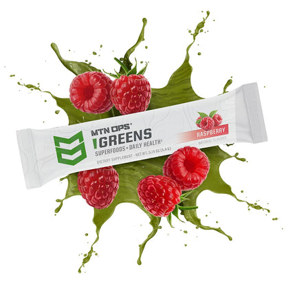 MTN OPS Super Greens – Immune Health & Energy Powder, 30 On-The-Go Packs