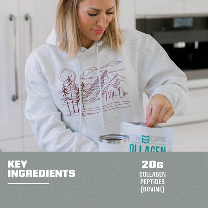 MTN OPS Collagen Peptide Protein Powder – Eva Shockey Signature, 20g Unflavored, Zero Sugar, 30 Servings