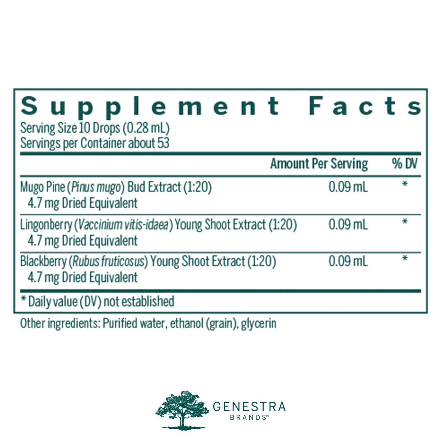 Genestra Osteo-gen – Mugo Pine, Lingonberry, Blackberry | 0.5 fl oz