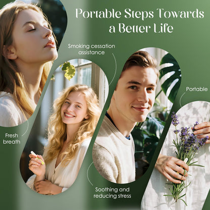 Upgraded Mullein Herbal Diffuser Pen – All-Natural, 600 Uses for Lung Cleansing & Fresh Breath