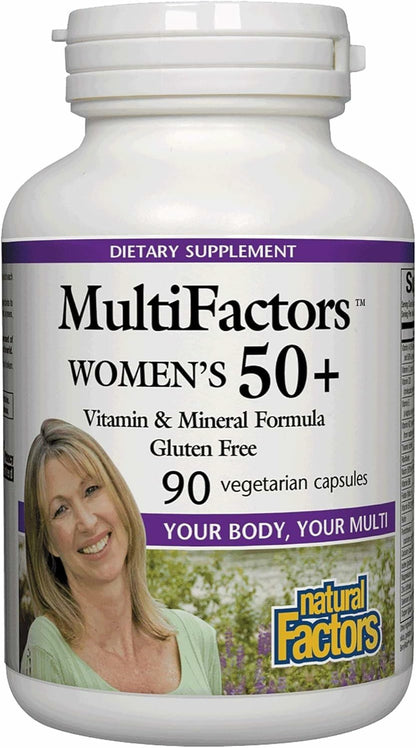 MultiFactors Women's 50+ Multivitamin & Mineral Formula – 90 Capsules | Natural Factors