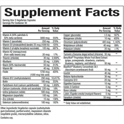 MultiFactors Women's 50+ Multivitamin & Mineral Formula – 90 Capsules | Natural Factors