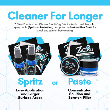 Combo Pack: 1oz Anti-Fog Spray + Microfiber Cloth for Glasses & Sunglasses