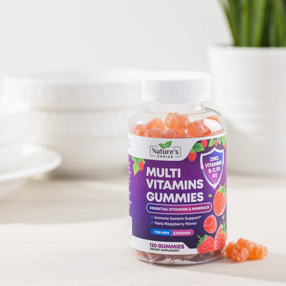 Multivitamin Gummies for Adults – Immune Support, Vitamins A C D E B12, 120 Gummies