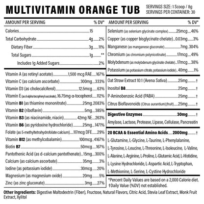 Sport Formula 99 Multivitamin Powder – Keto Drink Mix, Vegan, BCAA Support, Electrolytes