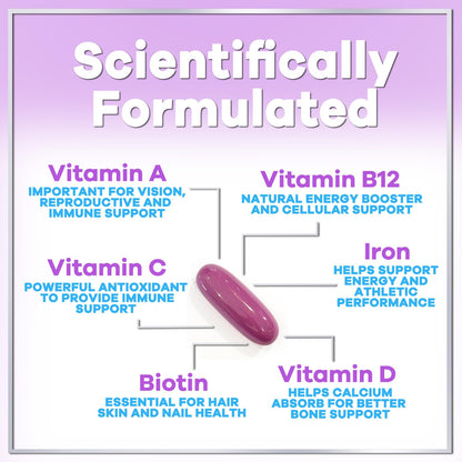 Multivitamin for Women - Daily Women's Multivitamins with Biotin (120 Softgels)