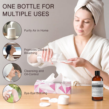 MUNUSNA Lemongrass Essential Oil 100% Natural – 100ML Premium Aromatherapy