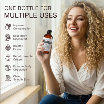MUNUSNA Peppermint Essential Oil 100% Pure & Natural - 100ML | Aromatherapy, Diffuser, Skin & Hair Care