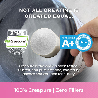 Muscle Feast Creapure Creatine Monohydrate Powder – Natural Watermelon, 60 Servings, 300g