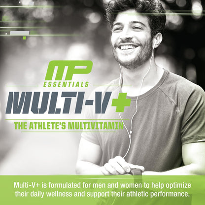 MusclePharm Essentials Multi-V+ Athlete's Multivitamin | Energy, Immunity & Recovery