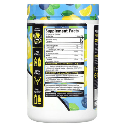 Musclesport BCAA Revolution – Intra-Workout Amino Powder (Blueberry Lemonade, 30 Servings)