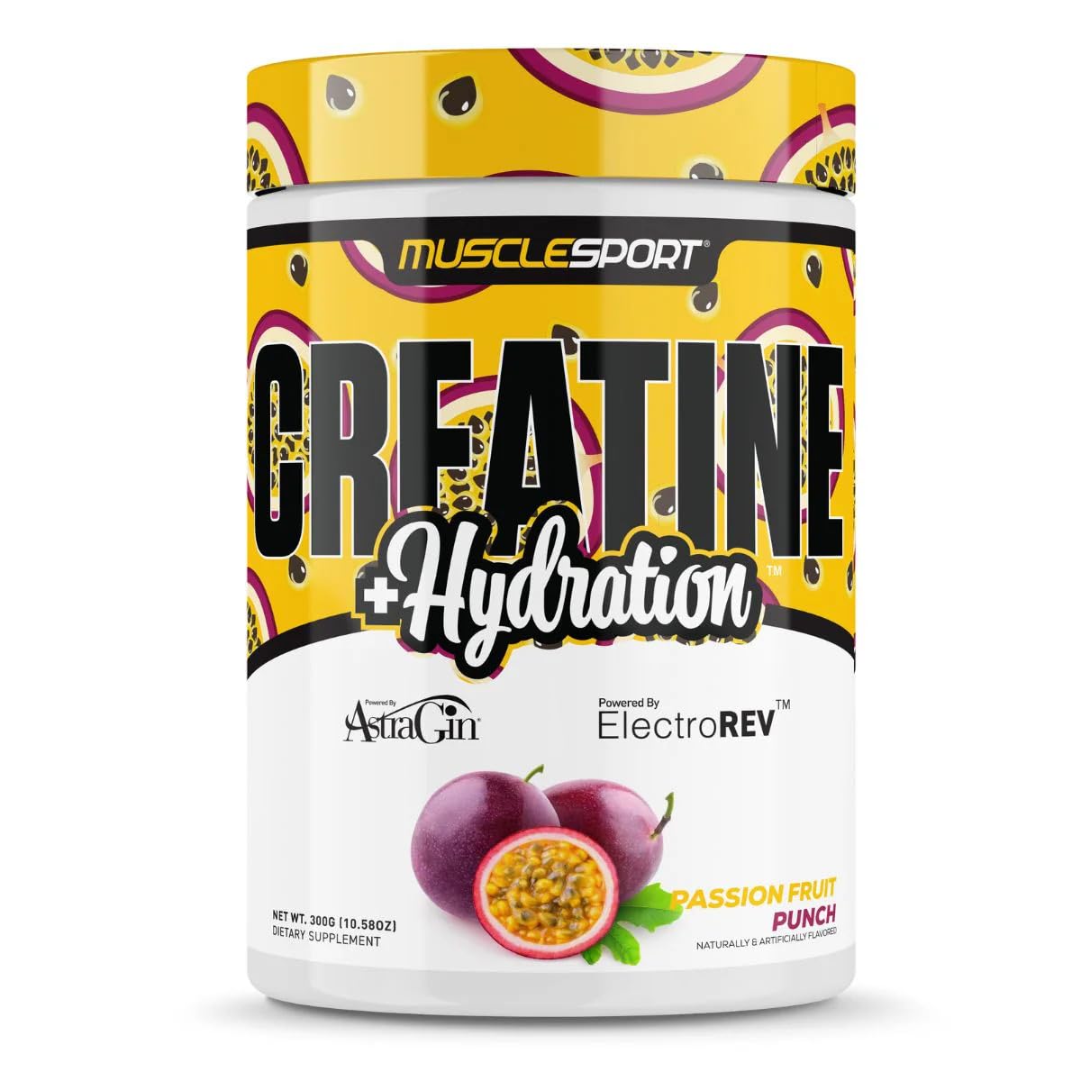 Musclesport Creatine Hydration 300g – Passionfruit
