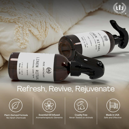 Muse Apothecary Linen Ritual – Lavender Linen Spray for Bedding
