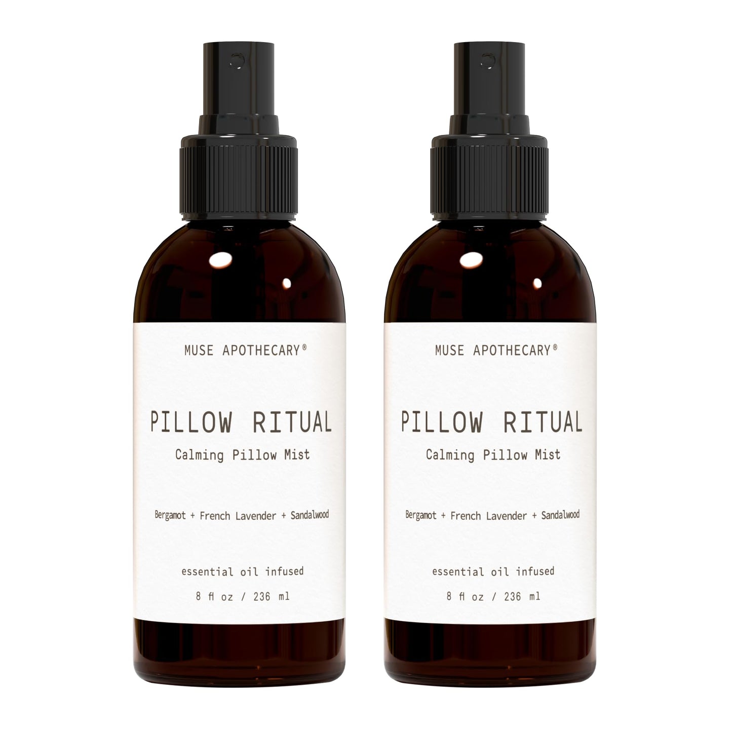 Muse Apothecary Pillow Ritual - Aromatic Pillow Mist with Bergamot, French Lavender & Sandalwood - 8 oz