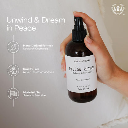 Muse Apothecary Pillow Ritual | Lavender Pillow Mist 8 oz