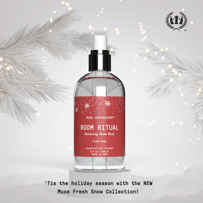 Muse Apothecary Room Ritual Room Spray - Fresh Snow 8 oz (2 Pack)