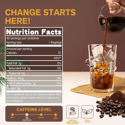 Mushroom Coffee with 6 Mushrooms – Lion’s Mane, Cordyceps, Immunity