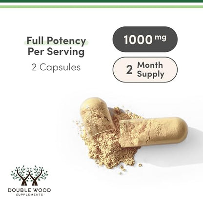 Double Wood Mushroom Complex 1,000mg – 10 Essential Mushrooms (120 capsules)