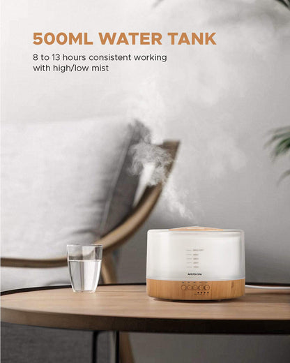 Muson Essential Oil Diffuser: Sound Machine & Aromatherapy Humidifier (White)