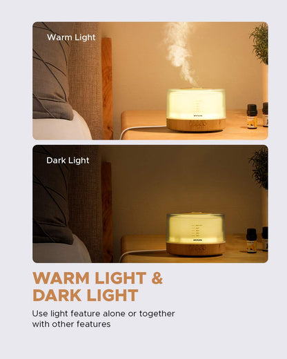 Muson Essential Oil Diffuser: Sound Machine & Aromatherapy Humidifier (White)