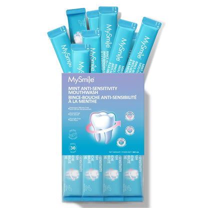 MySmile Nano Hydroxyapatite Mouthwash for Sensitive Teeth – Travel Size, 30 Packets