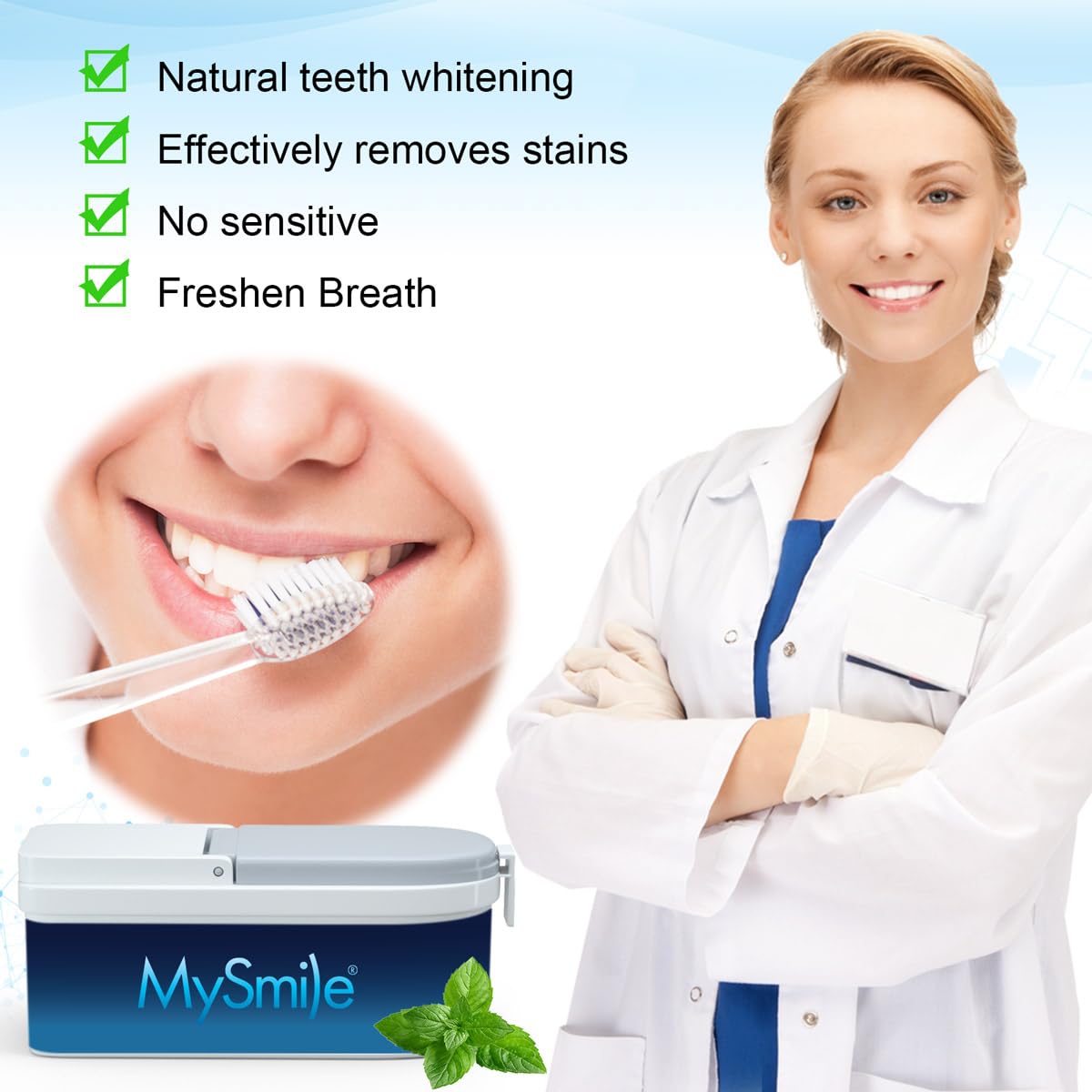 MySmile Teeth Whitening Powder – Natural Enamel Safe Whitening & Stain Remover