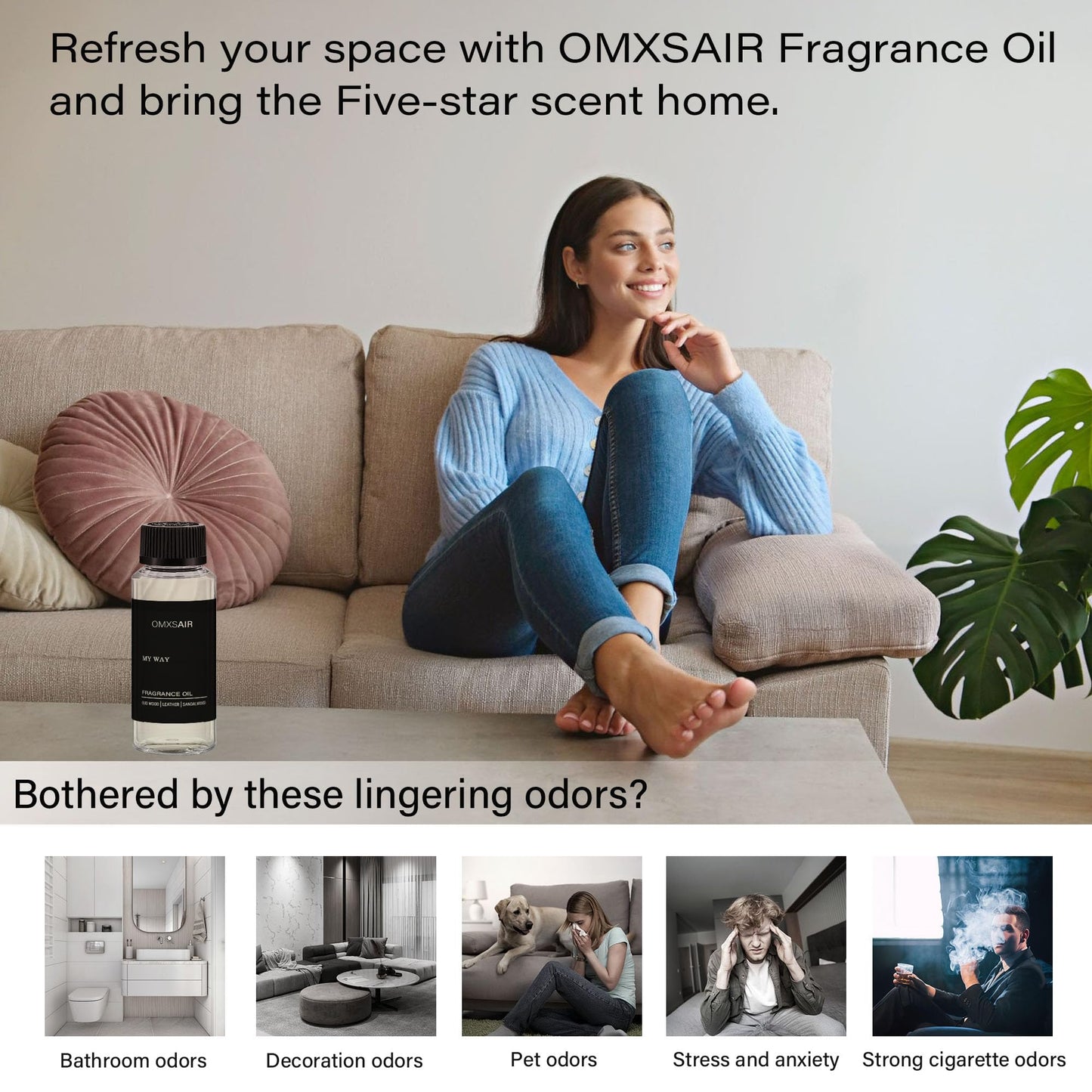 My Way Hotel Diffuser Oil 120ml – Luxury Home Fragrance (Sandalwood, Cedarwood & Iris) | Aromatherapy