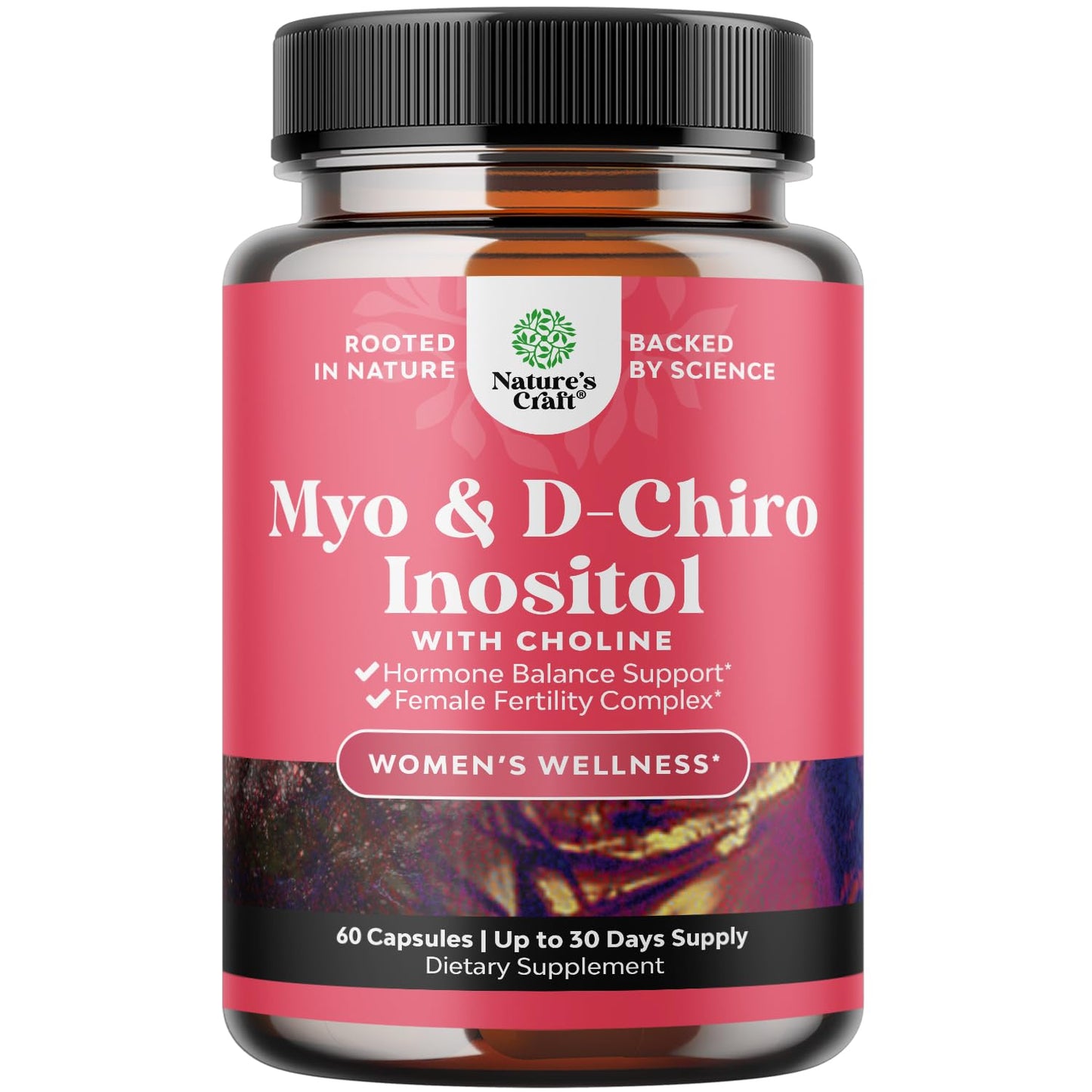 Myo-Inositol & D-Chiro Inositol for Women - Hormone Balance & Cycle Support - 60 Caps