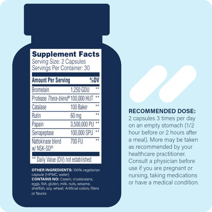 Enzyme Science Myomend 60 Capsules – Muscle & Joint Support | Bromelain & Rutin | Vegan & Kosher